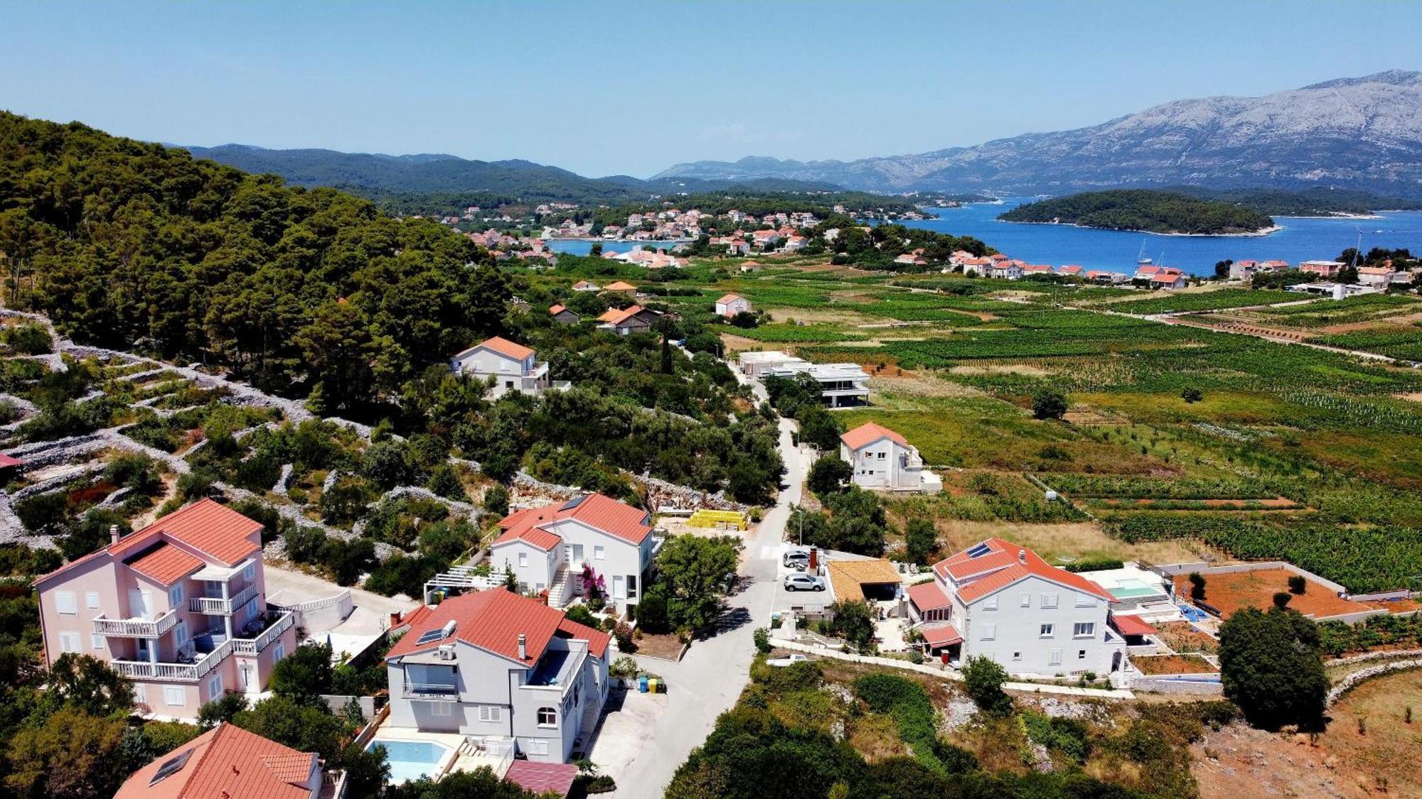 Villa Bella Vista Lumbarda Exterior foto